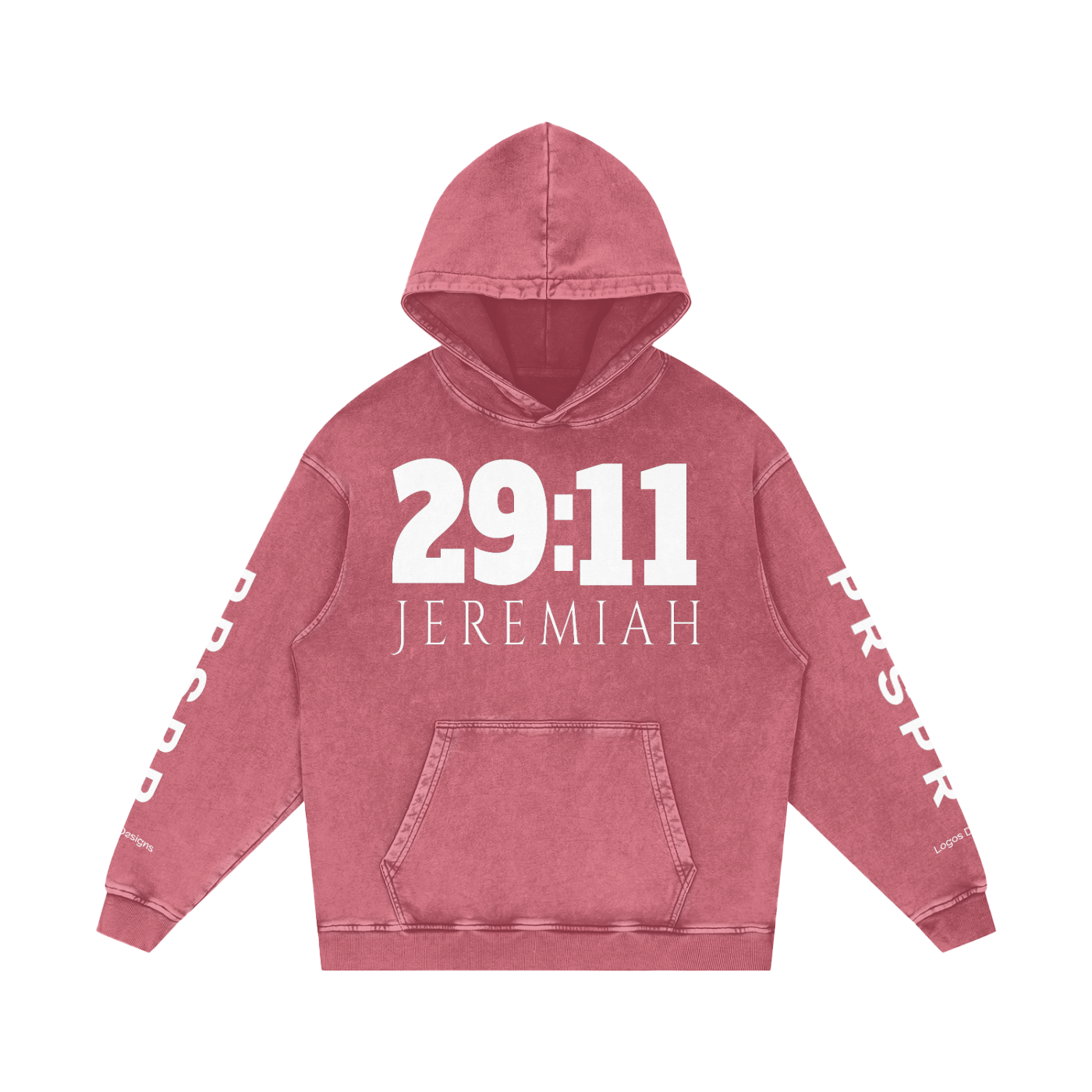 Snow Washed Loose Cotton Hoodie