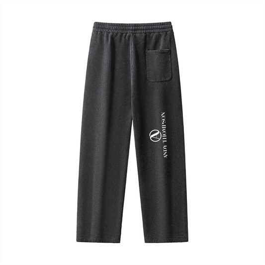Frayed Enzyme Washed Fleece Sweatpants