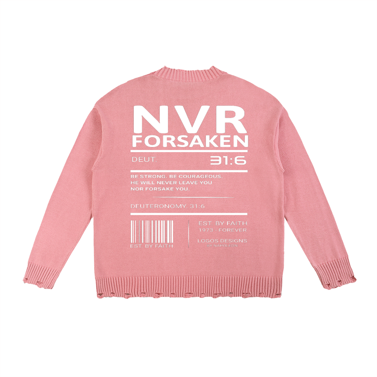 Vintage Washed Hand-Frayed Sweater