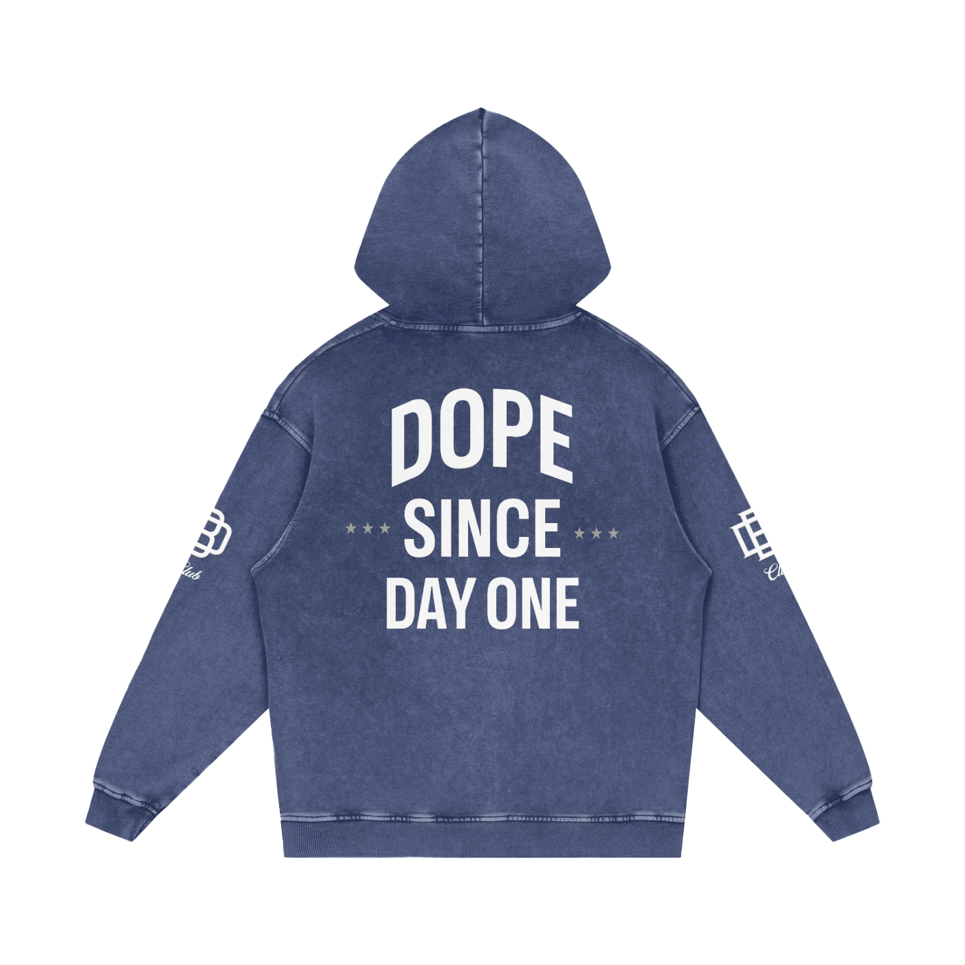 Snow Washed Loose Cotton Hoodie