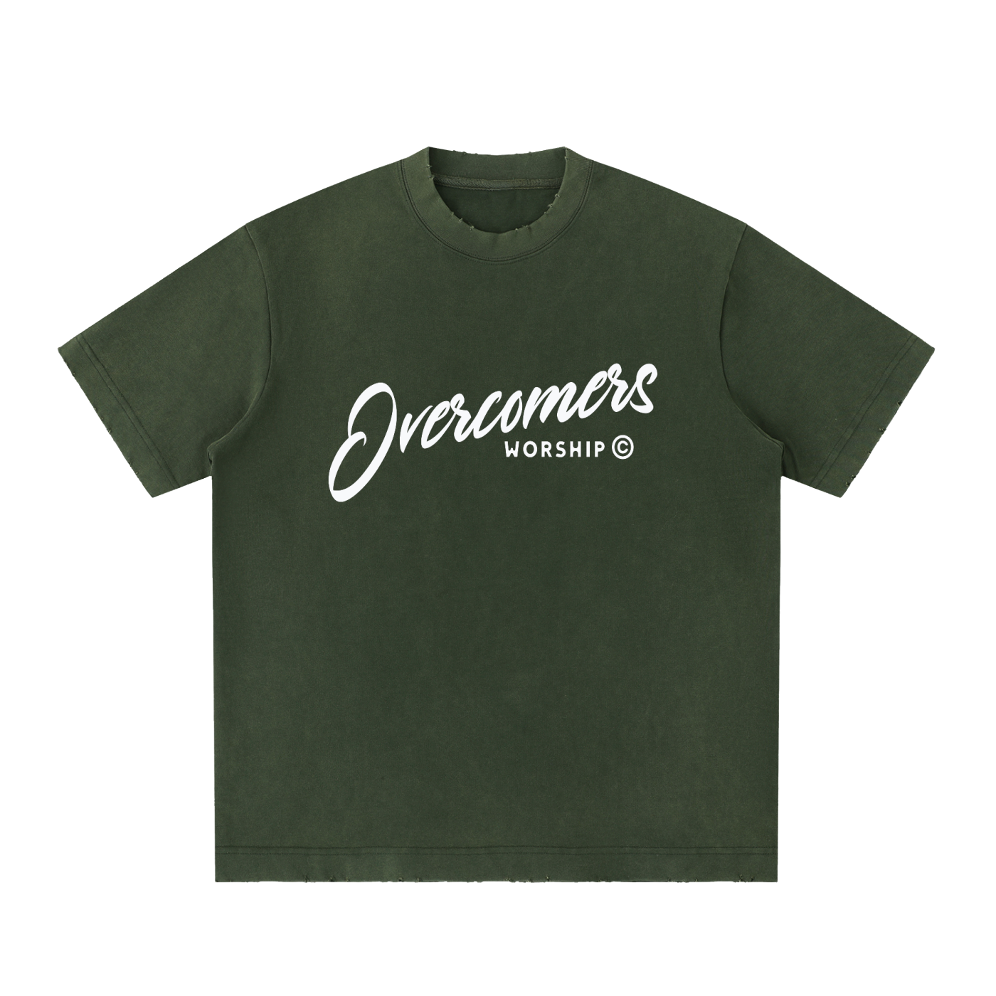 Overcomers Worship Team Tee – Heavyweight Frayed Edition