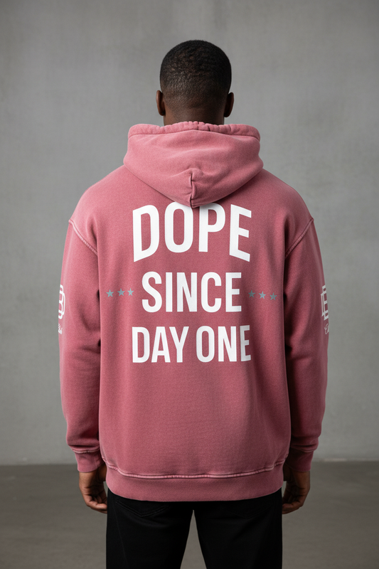 Hoodie Back View on Model