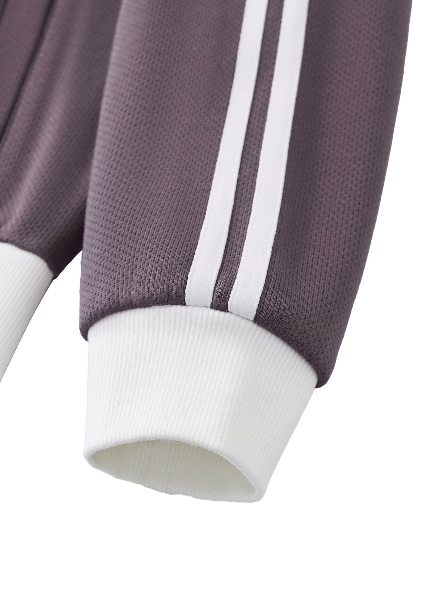 Women's Contrast Side Stripe Fleece Cropped Track Jacket
