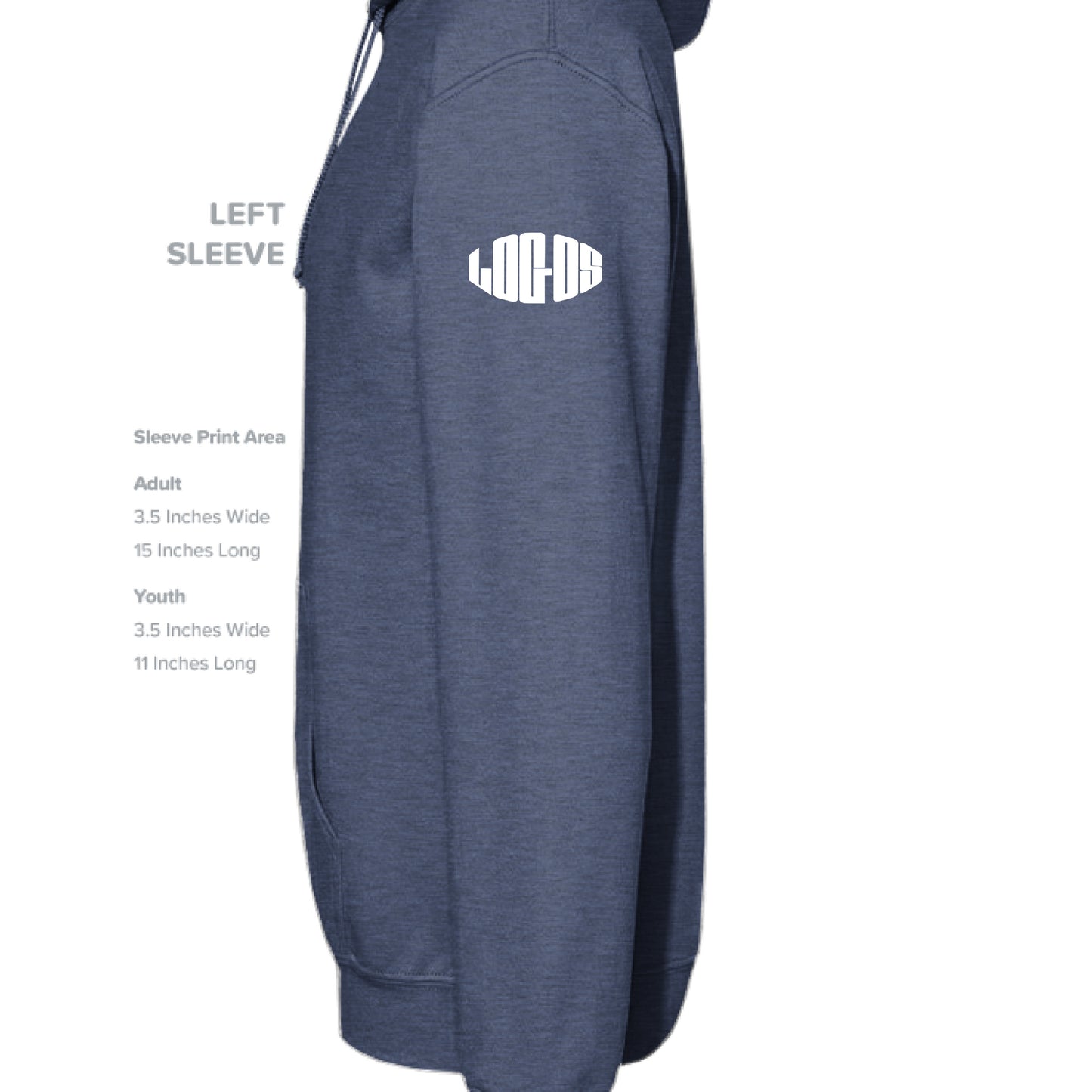 Heather Sport Dark Navy - SLEEVE_LEFT