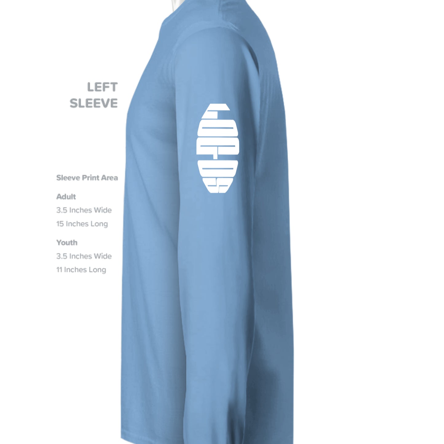 CAROLINA BLUE - SLEEVE_LEFT