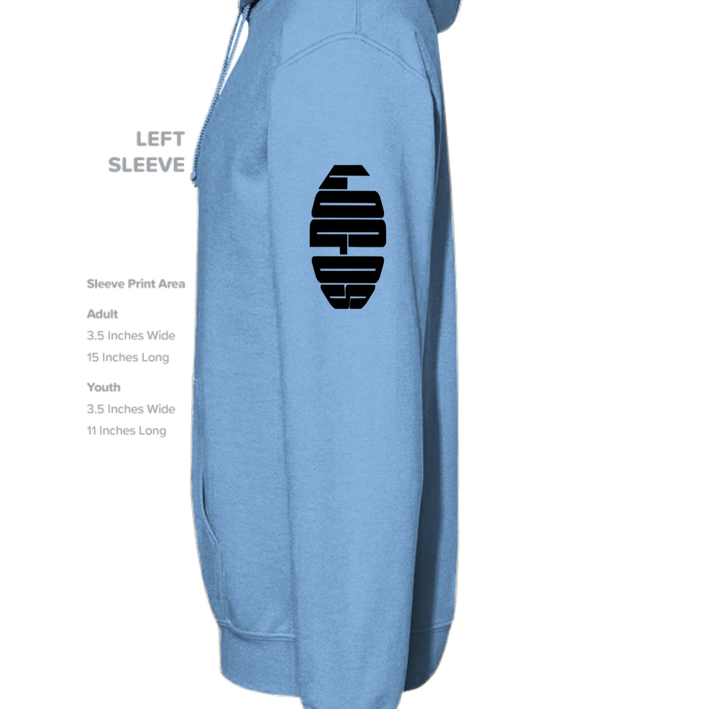 CAROLINA BLUE - SLEEVE_LEFT