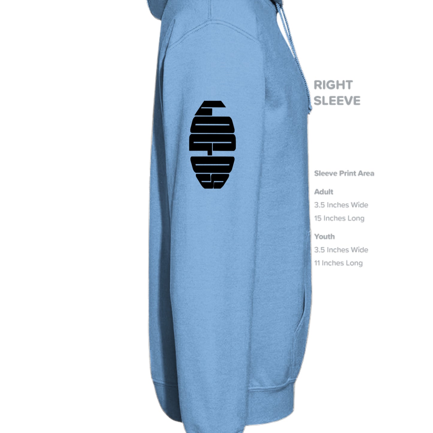 CAROLINA BLUE - SLEEVE_RIGHT